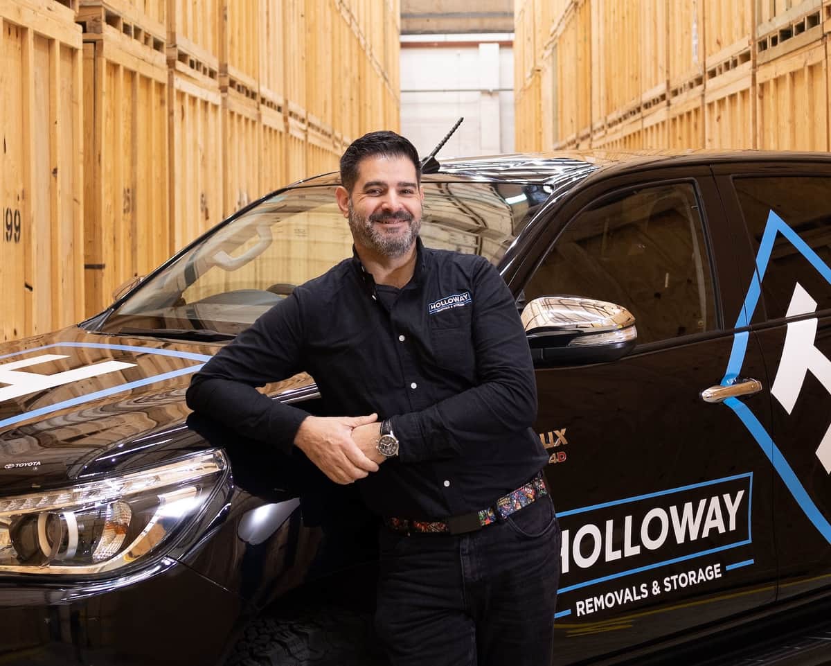 Chris in our Holloway Sydney warehouse and HQ