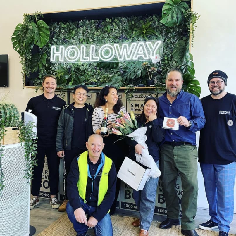 Team in the Holloway office