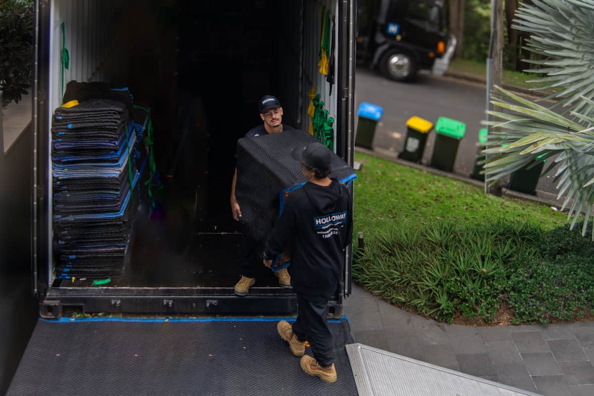 Holloway removalists loading a truck at a Sydney home
