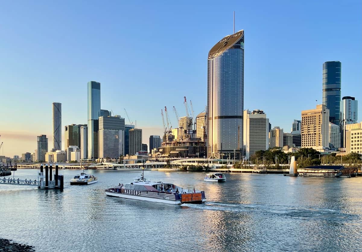Brisbane Southside suburbs and cityscape