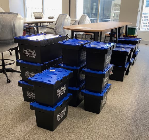 Holloway moving crates