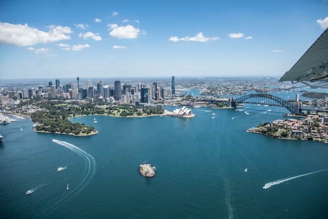 Sydney Harbour and North Shore skyline