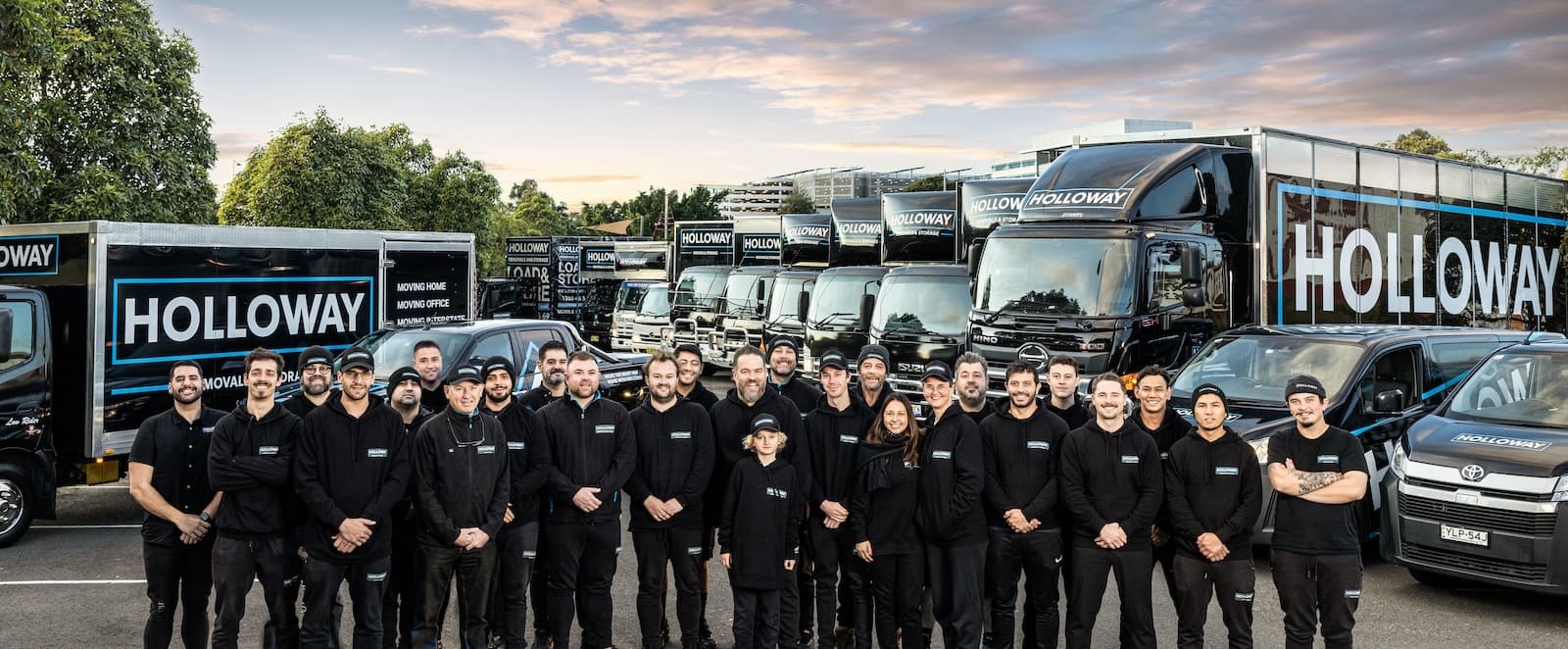 Holloway Team with vehicles