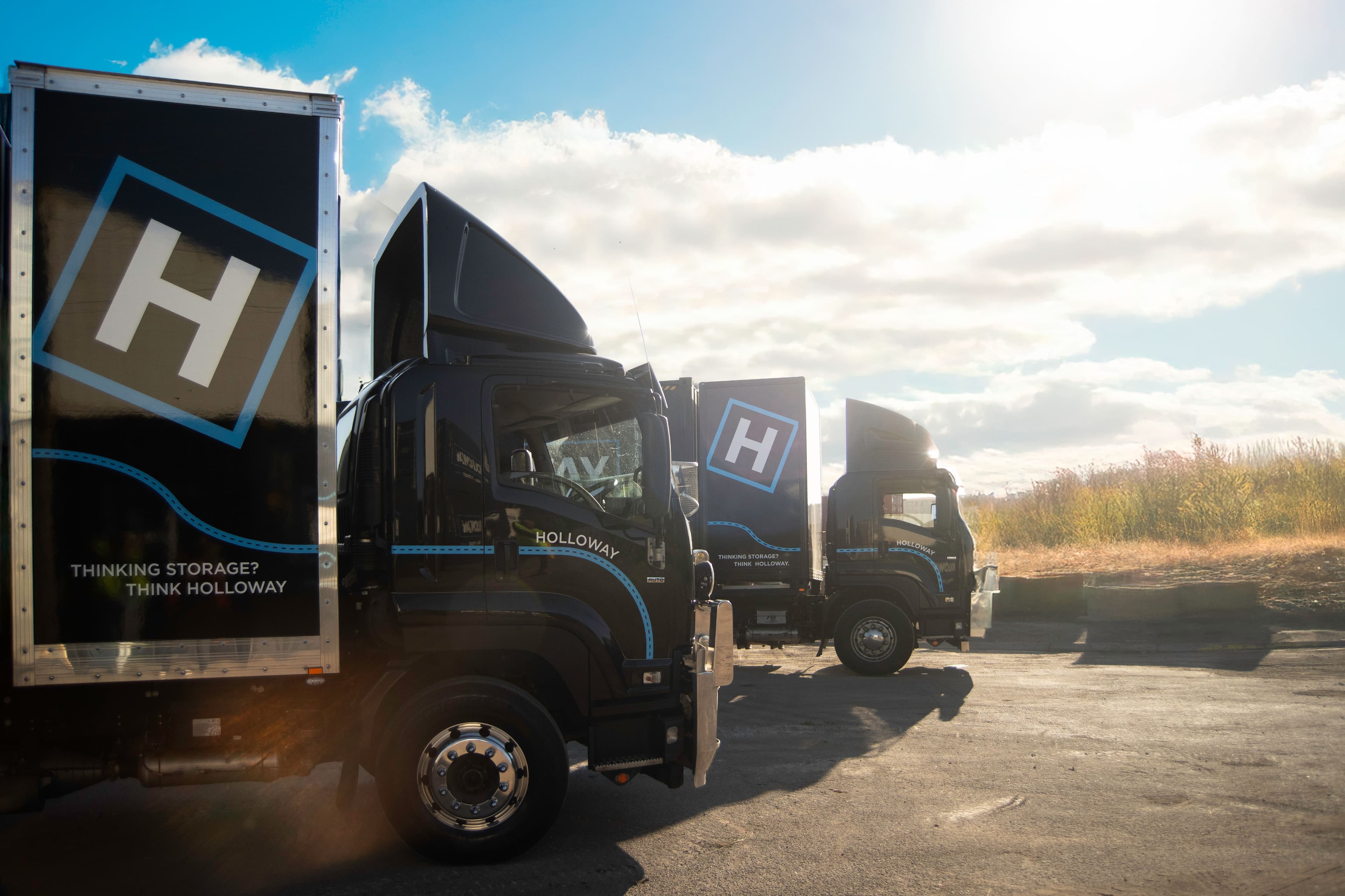 Holloway Removals trucks moving Interstate