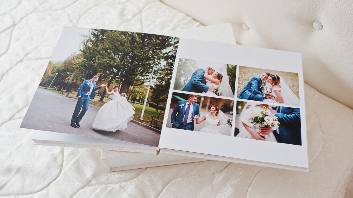 wedding album and memorabilia in storage