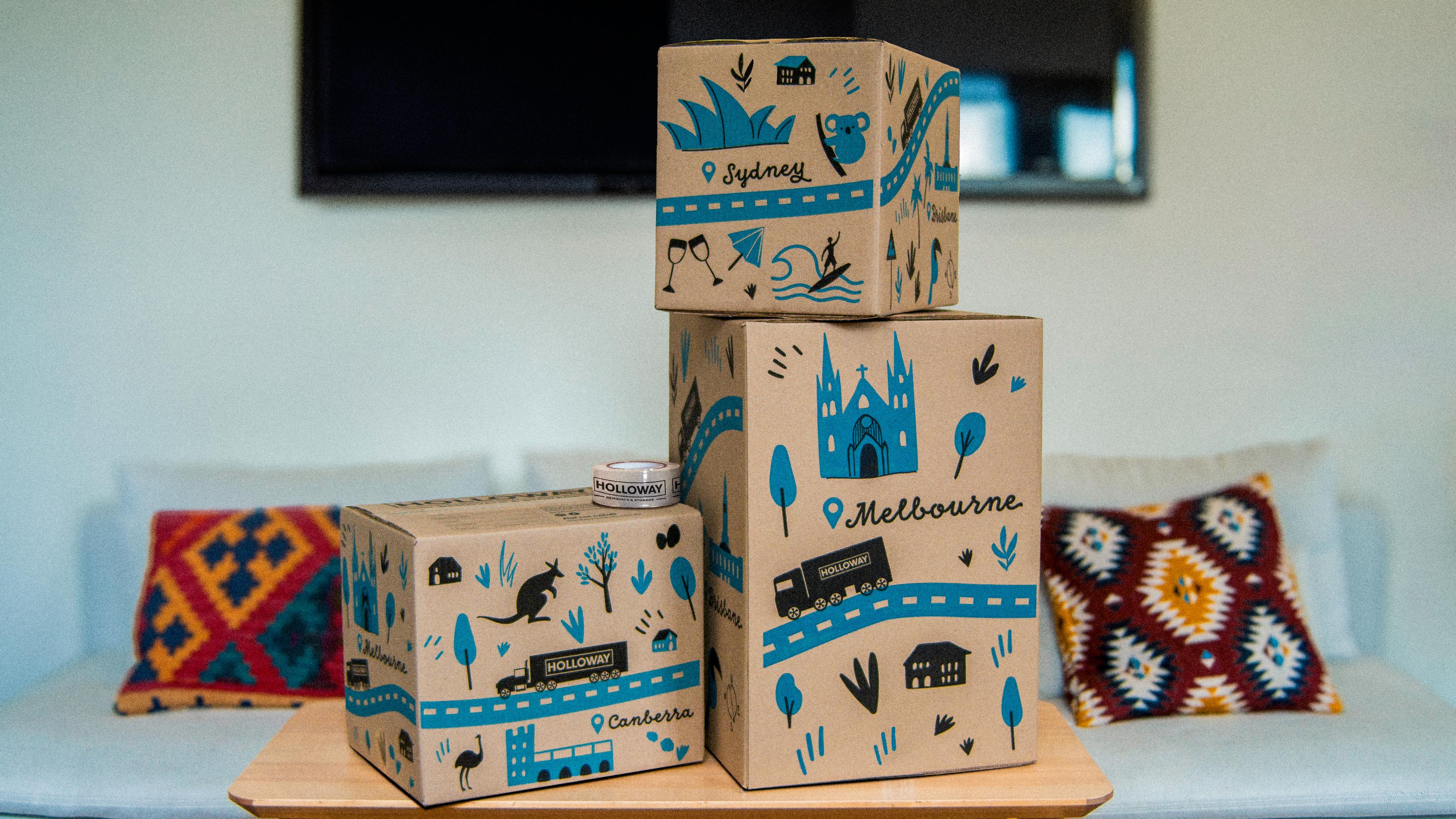 Moving Boxes for moving house checklist