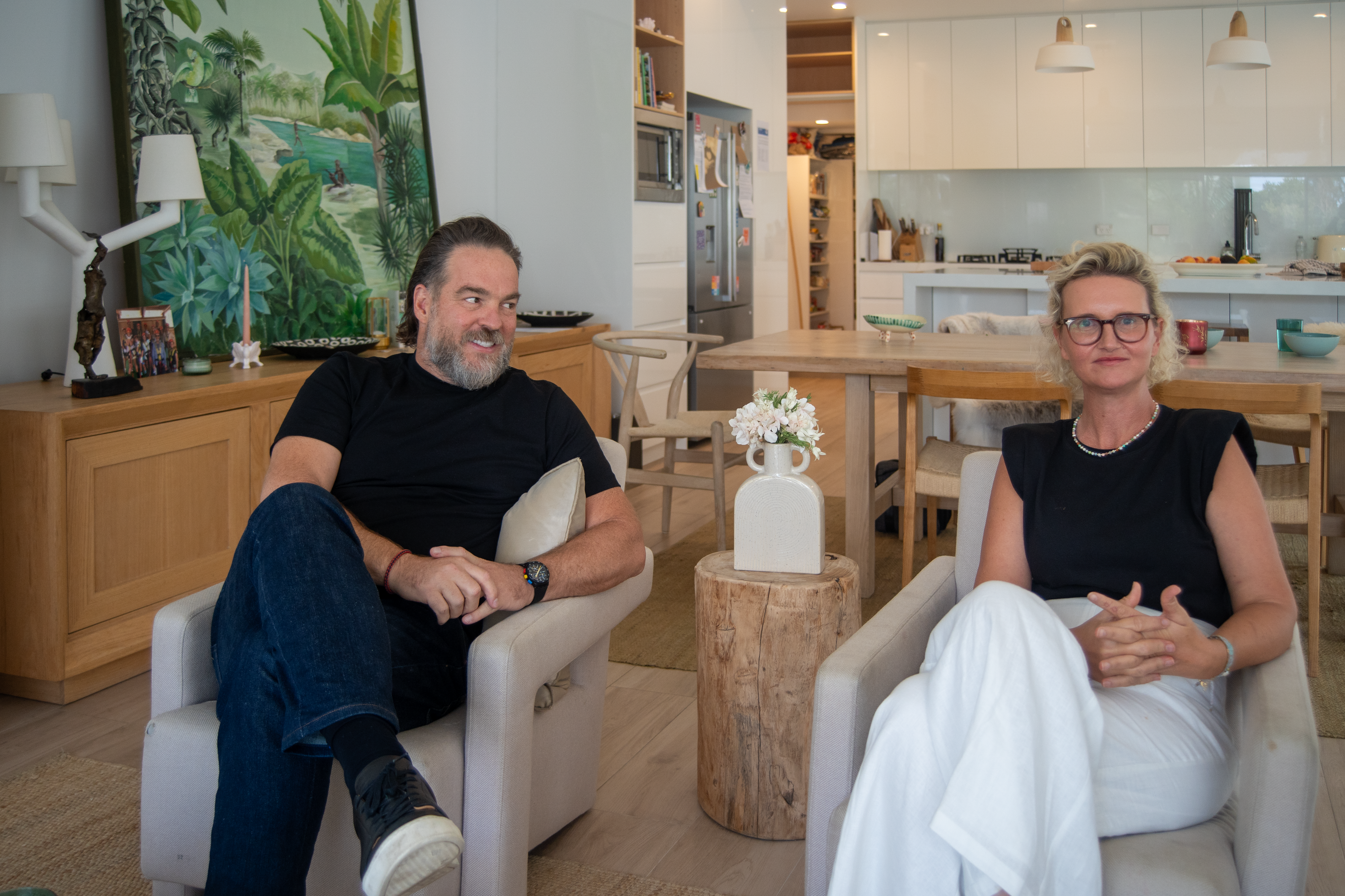 andy and celine at home