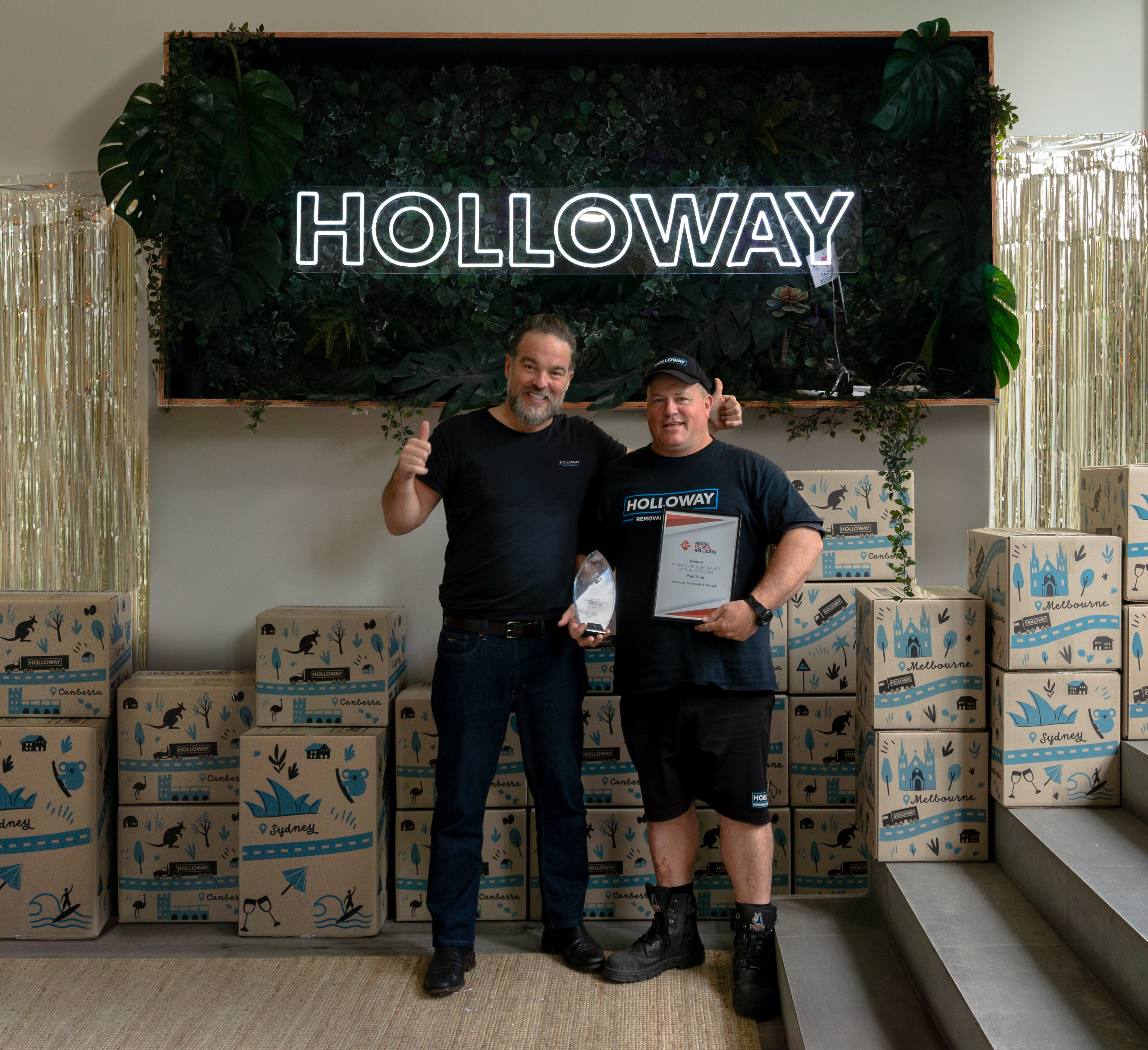 Paul King with Andy Holloway